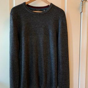 Ted Baker Mens Textured Grey Sweater